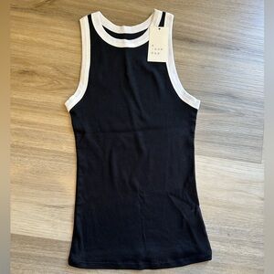 A New Day Women's Black and White Tank Top size S New with Tags